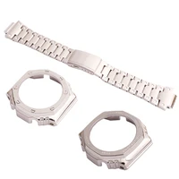 stainless steel watchband watchcase mens accessories modification for casio g shock ga2100 ga 2110 outdoor sports watch strap