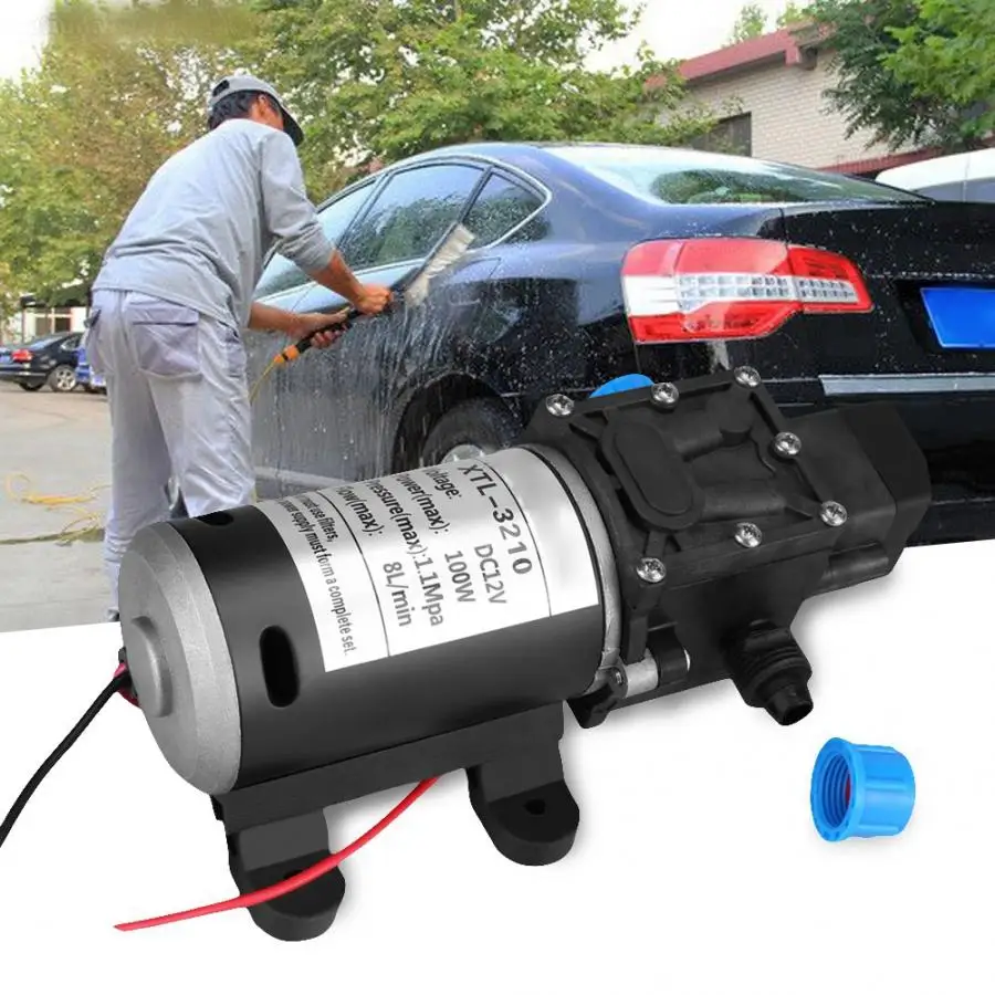 Работающего на постоянном токе 12 В в 100W 8L/мин 160Psi высокое Давление диафрагмы