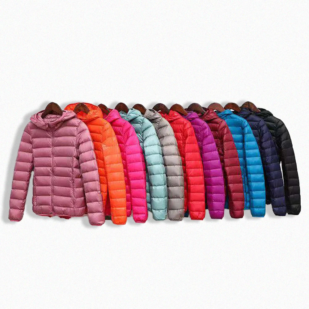 

2020 New Autumn winter down solid short puffer Jacket for women zipper down parka Women autumn clothes down jacket coat