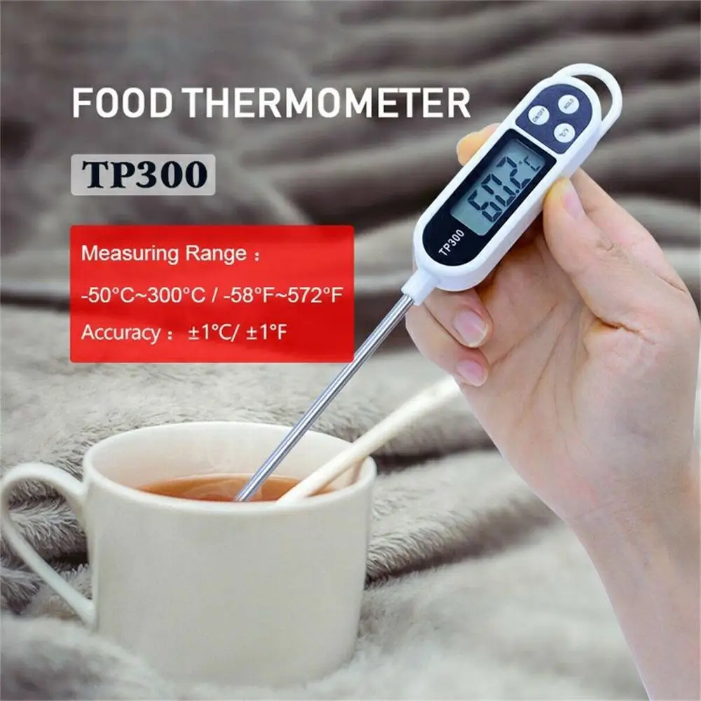 Цифровой пищевой термометр TP300 зонд для кухни барбекю мяса воды молока масла чая