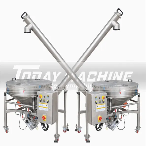 

Factory Price SS 304 Dry powder grain auger feeder screw conveyor with silo
