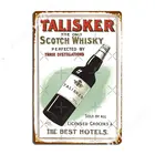 Talisker шотландское виски, австралийский ВИНТАЖНЫЙ ПЛАКАТ, металлическое украшение, Клубная барная пещера, знаки для гаража постеры