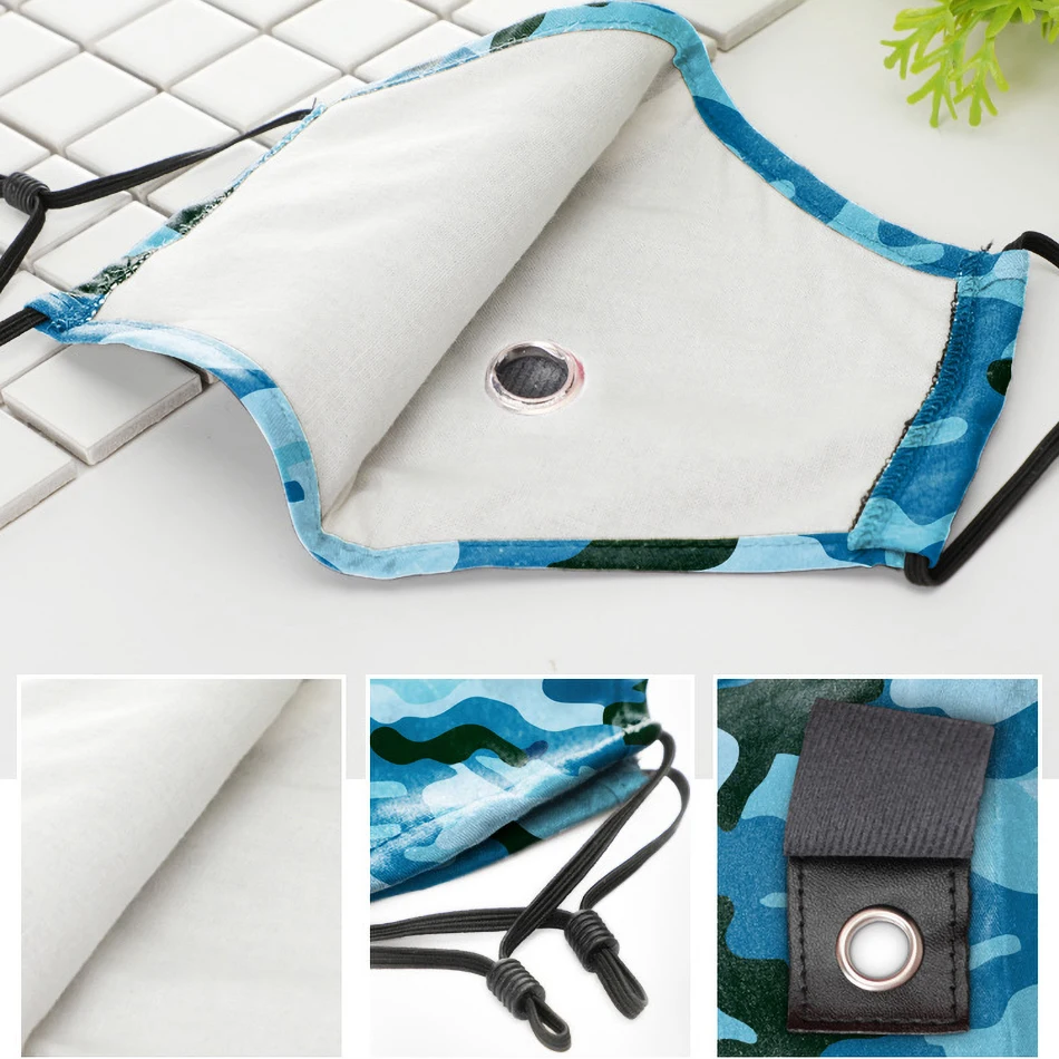 Модные многоразовые трубочки маски хлопок рот маска для лица PM2.5 с защитой от