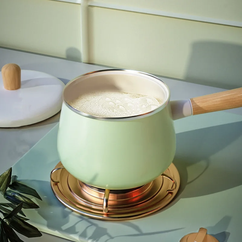 Стеклянный кастрюль для приготовления молока мгновенный горшок лапши суп