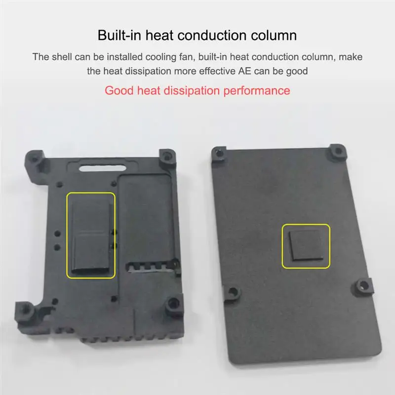 

Dual Fans CNC Aluminum Alloy Case Metal 4 Color Armor Shell with Heat Sinks for Raspberry Pi 4B