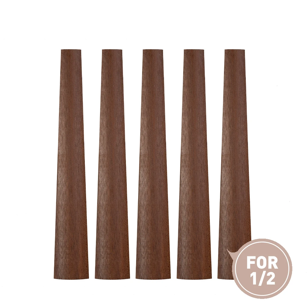 

5 PCS 1/2 Rosewood Violin Fingerboard For 1/2 Acoustic Violin Fiddle Fingerboard Violin Parts Accessories