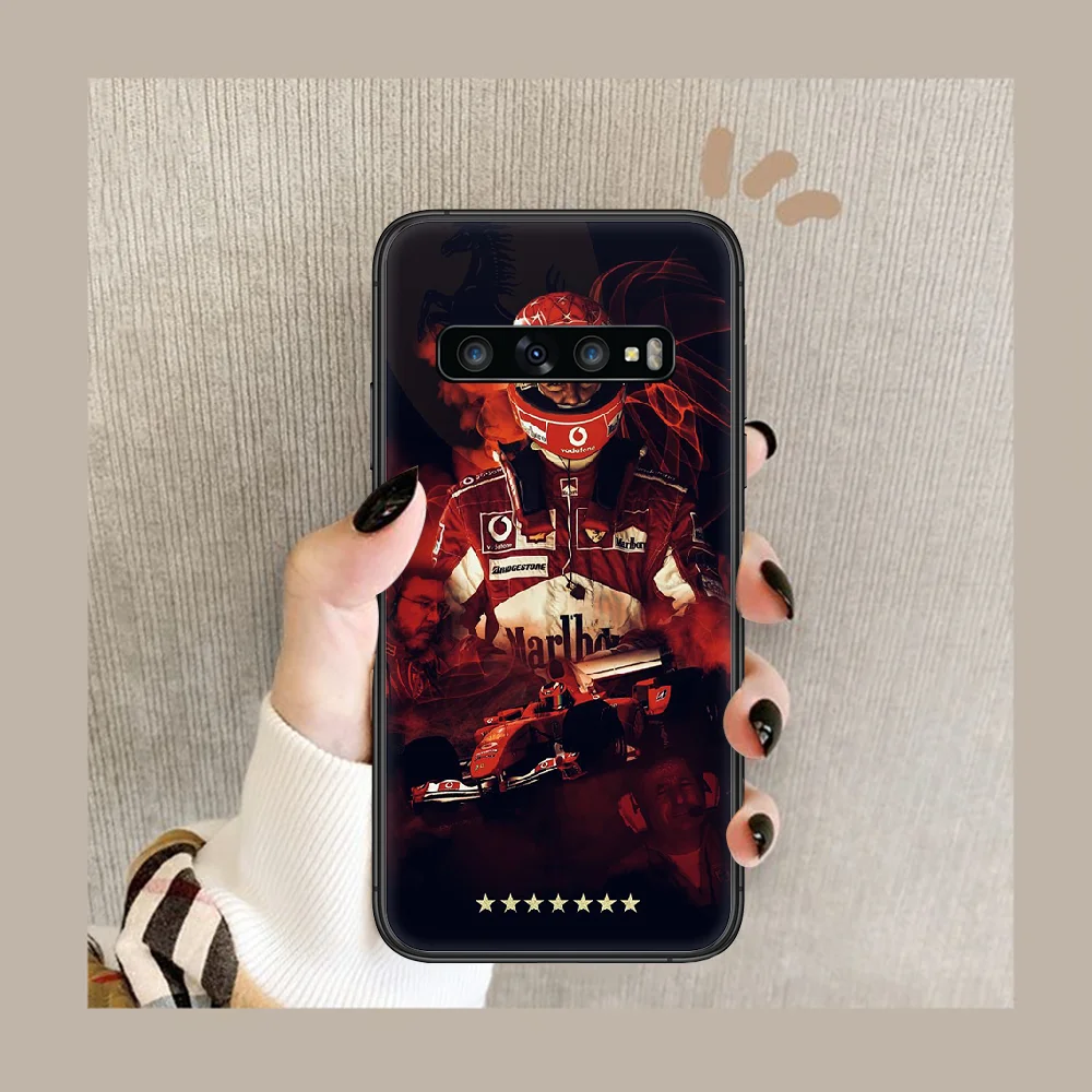 

F1 Schumacher Phone Case Cover Hull For Samsung Galaxy S 6 7 8 9 10 e 20 edge uitra Note 8 9 10 plus black Coque Soft Bumper