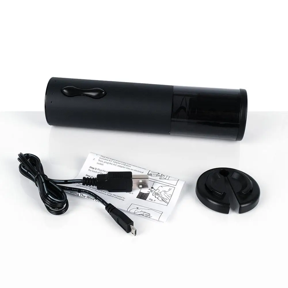 

Automatic Electric Red Wine Opener Corkscrew Wine Bottle Opener Kit Cordless USB Rechargeable Bottle Opener With Foil Cutter