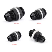 artudatech an6 an8 an10 an12 flare fuel cell bulkhead fitting with washer black auto parts
