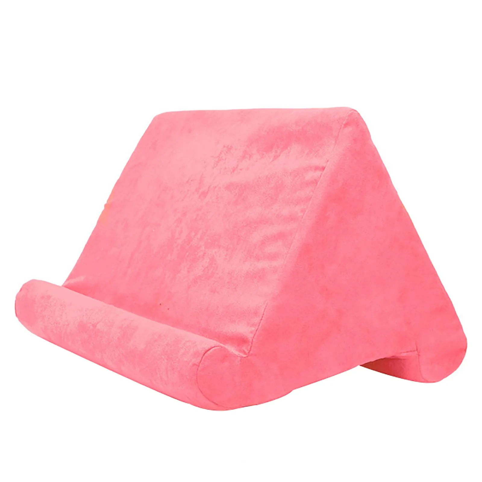 Multifunctional Phone Holder Reading Pillow Adjustable Angle Mobile Phones Tablet Stand For Desk Bed With Mesh Pockets