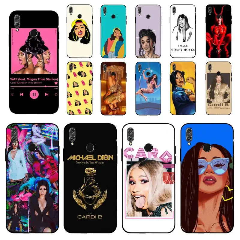 

MaiYaCa Cardi B Phone Case for Huawei Honor 10 i 8X C 5A 20 9 10 30 lite pro Voew 10 20 V30