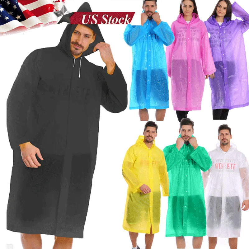 Водонепроницаемая куртка для мужчин и женщин прозрачный дождевик из ПВХ пончо с