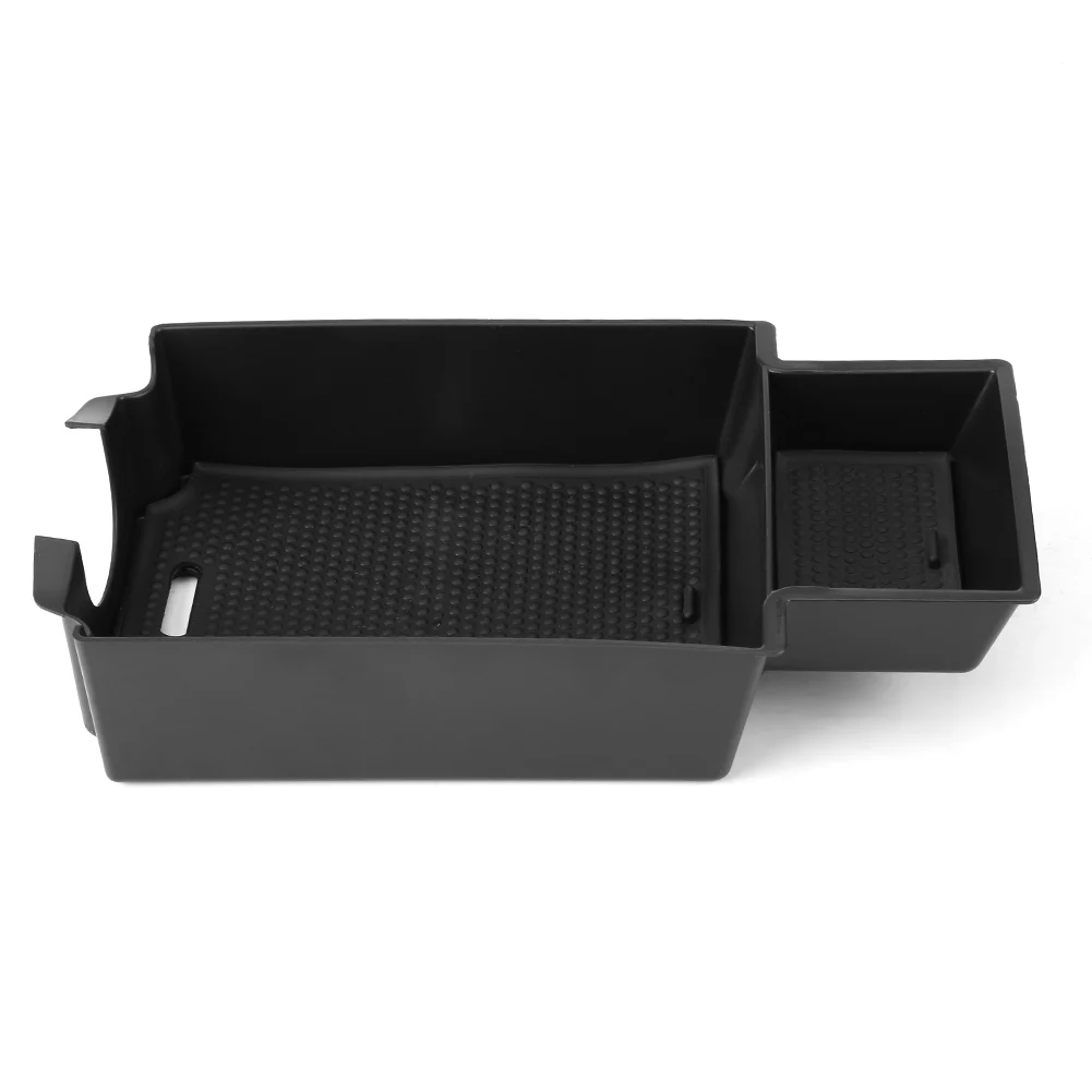 Черный контейнер для хранения подлокотника левый с нескользящим ковриком