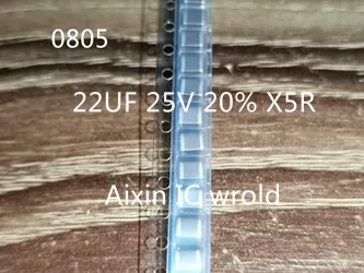 100 шт. новые керамические конденсаторы SMD 0805 22 мкФ 25V 20% 226M X5R емкость 226 - купить по