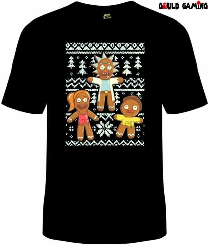 

Ugly Sweater Christmas T-Shirt Funny TV unisex Gingerbread New