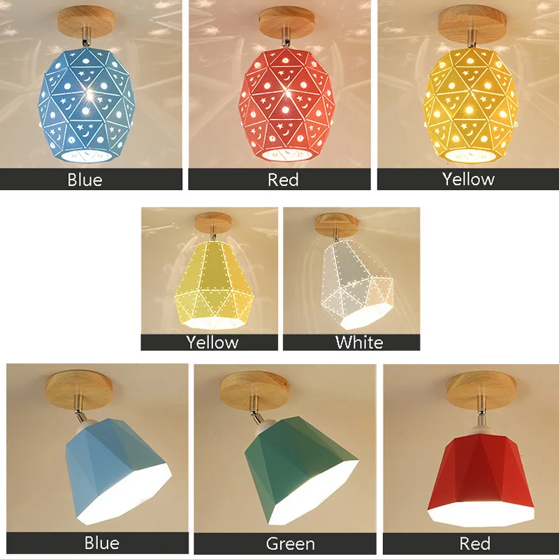 Современные светодиодные потолочные лампы скандинавский плафон вращающийся