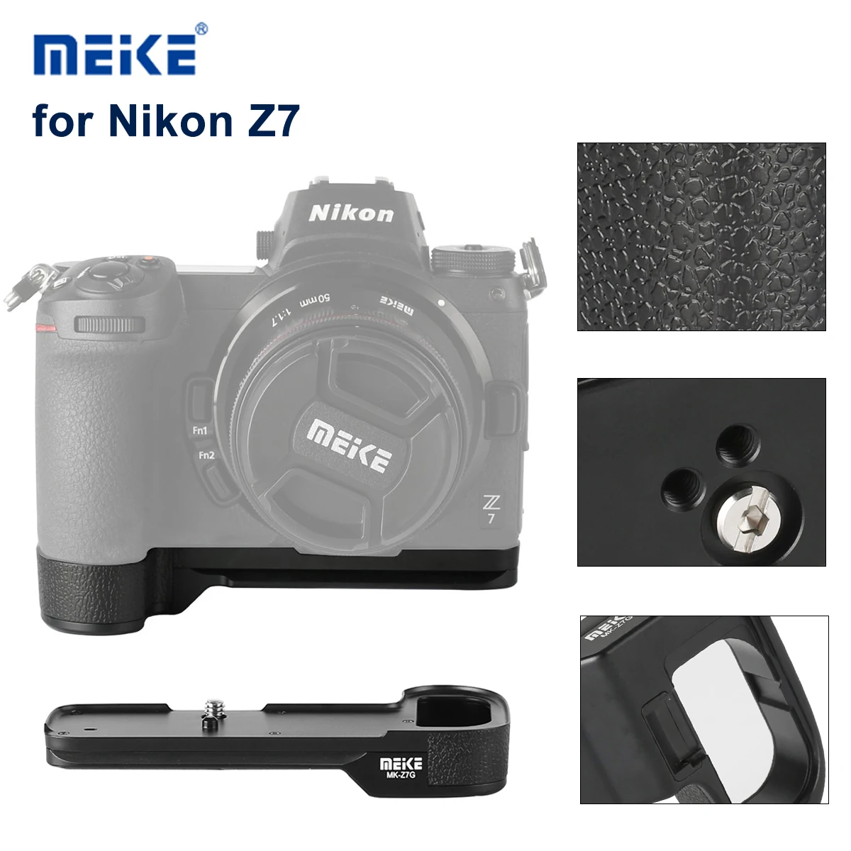 MEIKE MK-Z7G рукоятка 1/4 винт из алюминиевого сплава быстросъемная пластина
