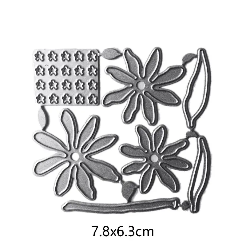 

Flower Leaves Metal Cutting Dies Stencil Scrapbooking DIY Album Stamp Paper Card Embossing Decor Craft
