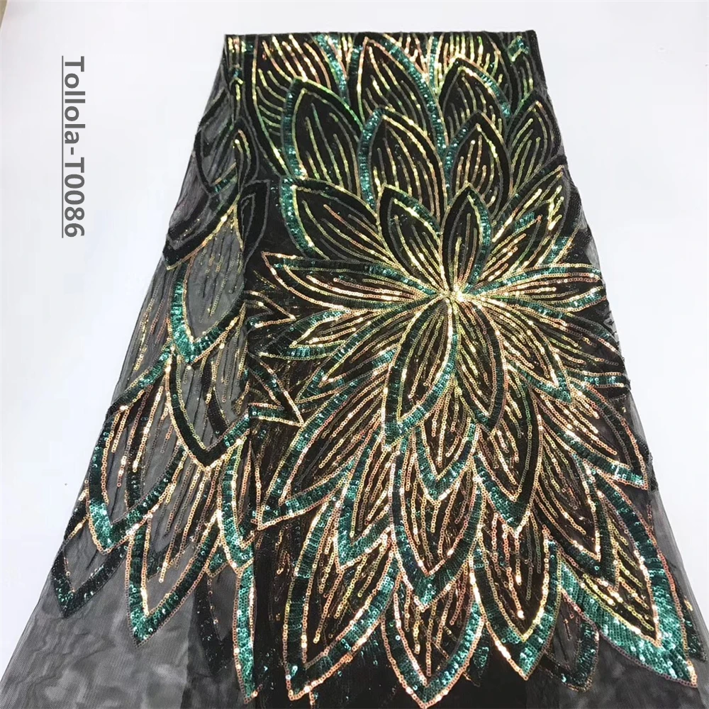 Кружевная ткань с блестками новейшая африканская кружевная Высококачественная