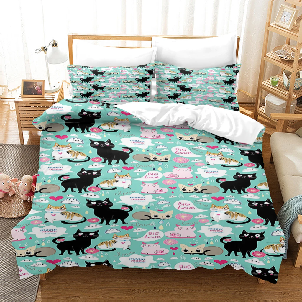 

3D Bed Duvet Cover Sets Quilt Covers Pillow Shams Bedclothes Bedding Sets King Queen Full Nordic Style Home Textile
