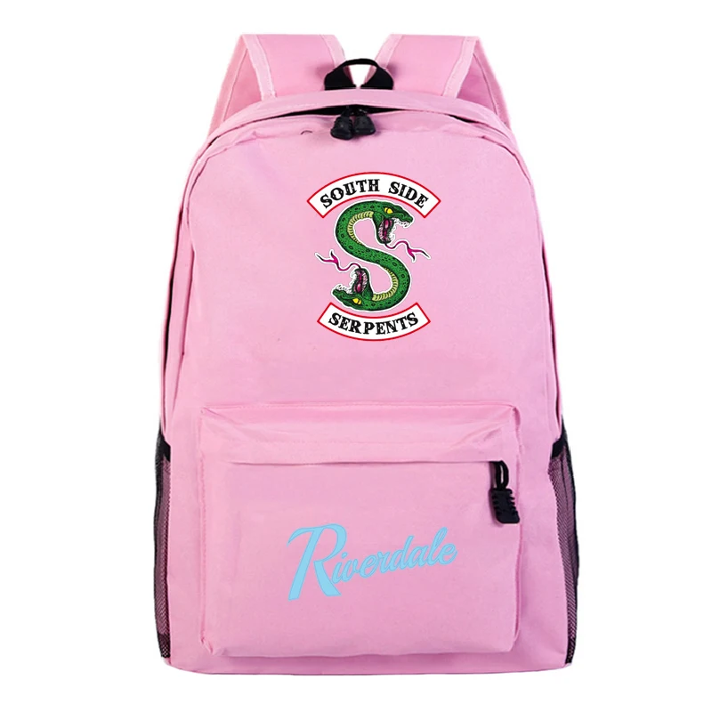 Розовый Mochila Sac a Dos ривердейл 1xk аниме рюкзак Для мужчин школьный змеи для девочек