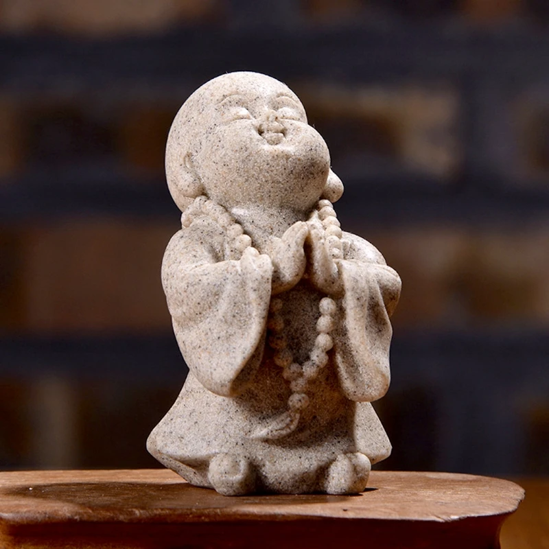 Орнамент из смолы для аквариума минималистичные украшения Будды аквариумные