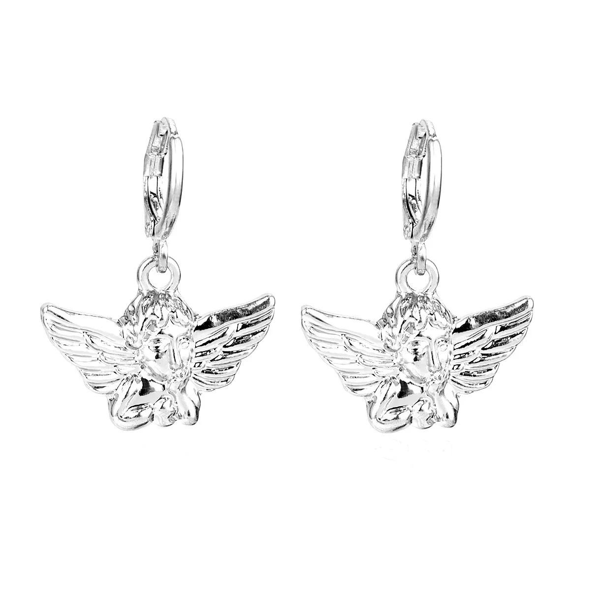 Small Style10 Silver Новинка, Милые простые серьги-подвески в виде розы, цветов, Луны, крестик Love Heart, висячие серьги для женщин, золотые, серебряные, маленькие серьги - Окраска металла: Small Style10 Silver