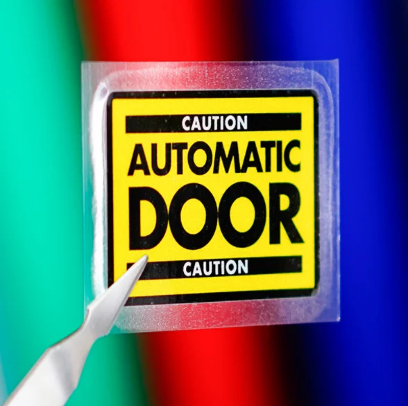 Автомобильный Стайлинг виниловая лента Предупреждение автоматическая дверь