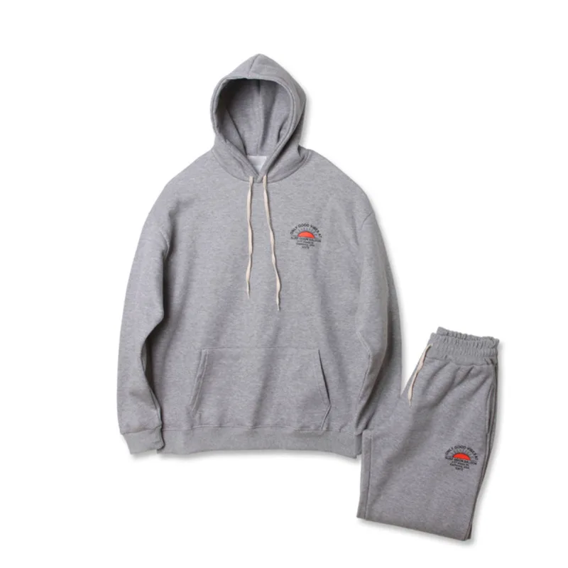 

IEFB Spring Sweatshirt Suit Men's New Hooded Sportswear Causal Korean Fashion Tops + Elastic Loose Sweatpants Two Pieces 9Y5677