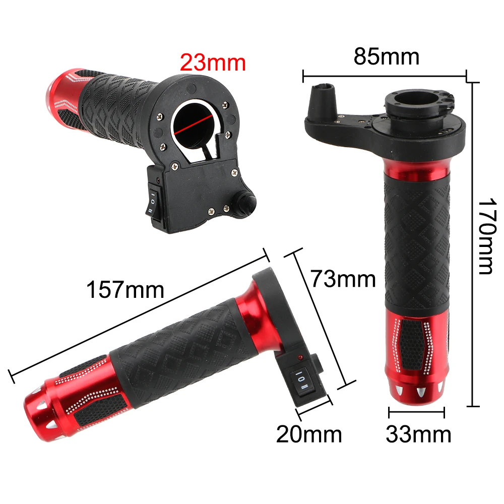 

LEEPEE Motorcycle Handlebar 12v Electric Hot Heated Handle Grips 22mm Moto Modified Handlebar 2 Pcs