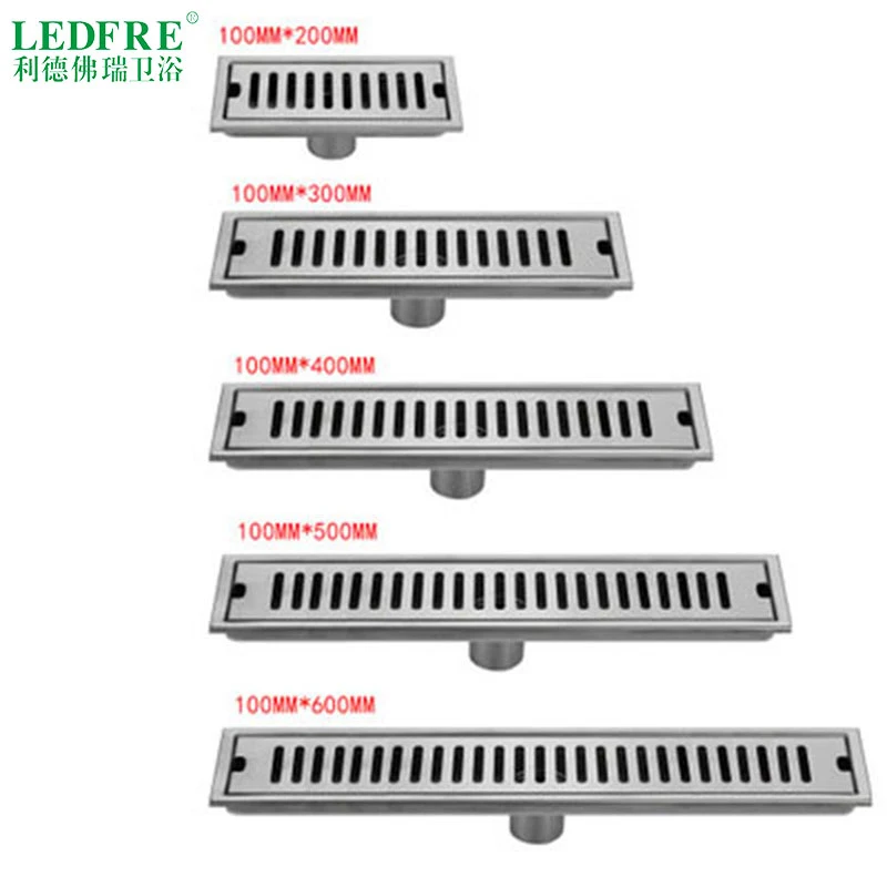 Дренажный Слив для душа из нержавеющей стали 304 длинный линейный дренажный канал