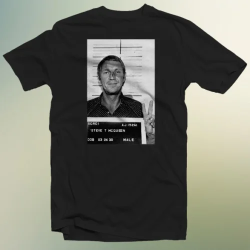 

Steve Mc Queen American Actor New Cotton 100% 2020 Hot Sales Men'S Short Sleeve O-Neck Summer Tops Tees T Shirt