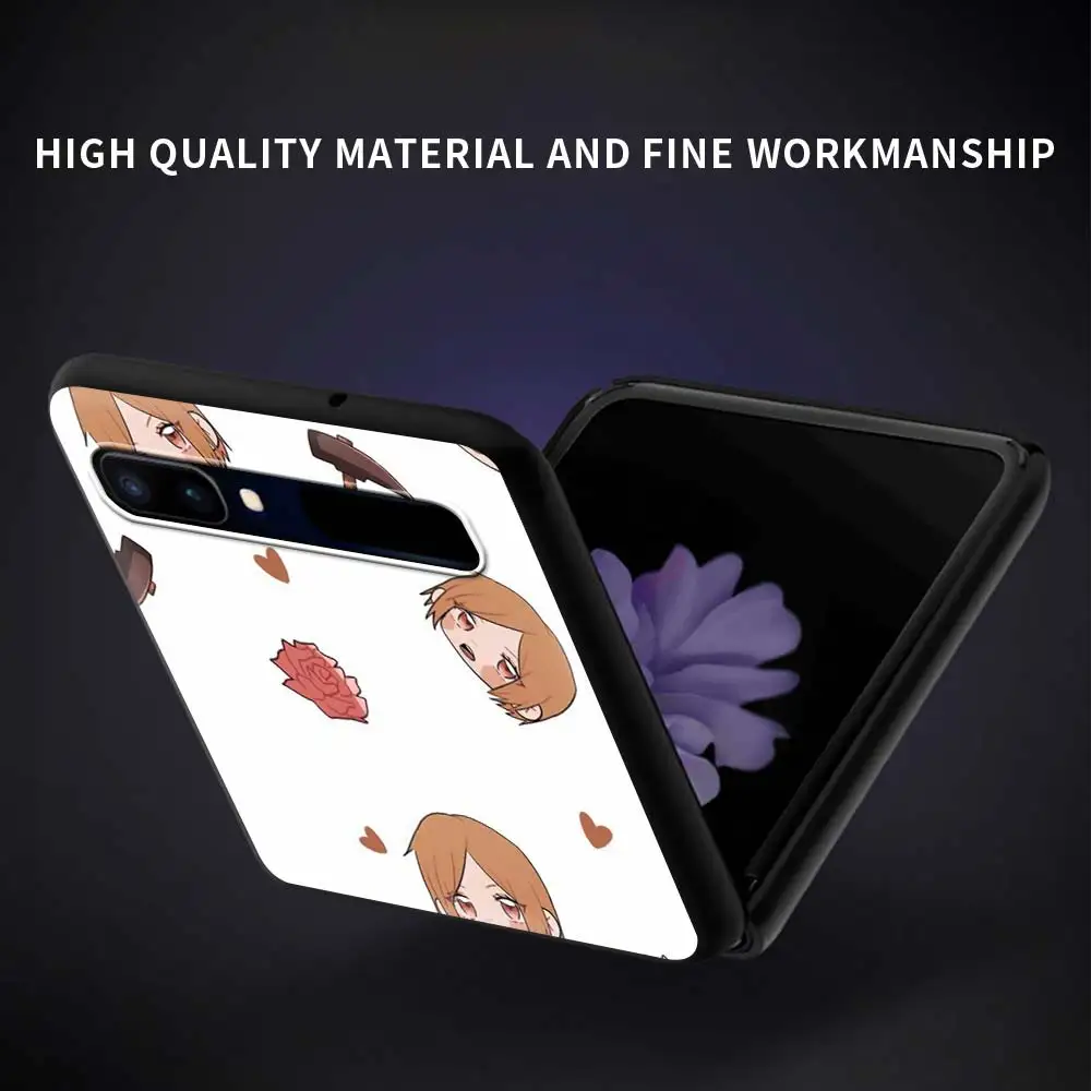 

Phone Case For Samsung Galaxy Z Flip 6.7" Black Shell Coque For Galaxy Z Flip 5G PC Hard Mobile Cover Anime jujutsu kaisen