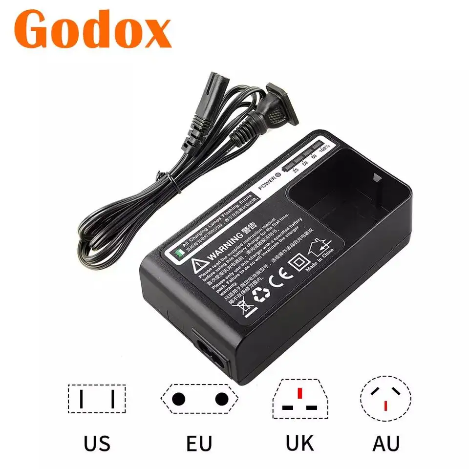 

Зарядное устройство Godox C29 для литиевой батареи WB29 для камеры AD200, адаптер питания и кабель для вспышки Speedlite