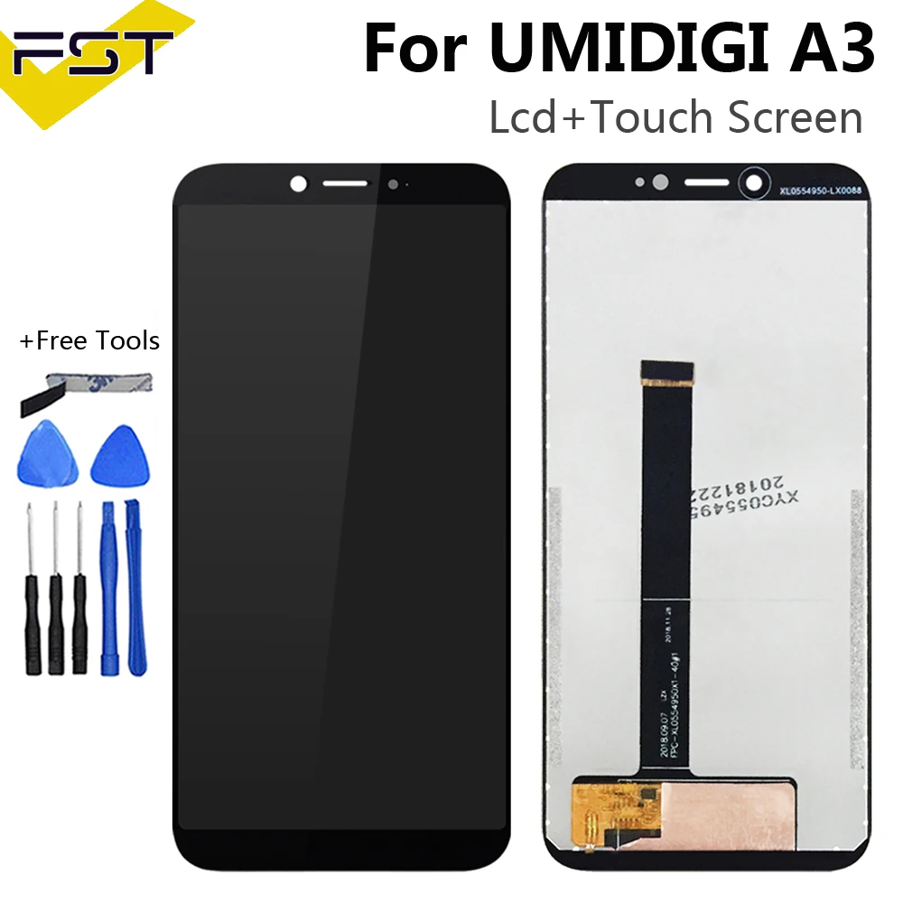 Для UMI Umidigi A3 ЖК-дисплей и инструмент для ремонта сенсорного экрана в сборе запчасти с инструментами для UMI Umidigi A3 Pro