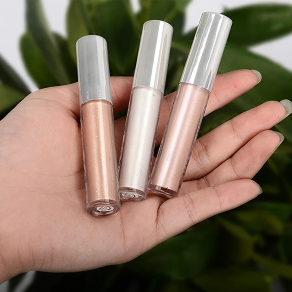 

Shiny Long Lasting Liquid Eye Shadow Private Label Pearlescent Monochromatic Liquid Highlighter Face and Body Brightening