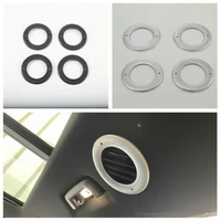4pcs car roof air condition ac outlet ring cover styling accessary abs sticker fit for ford edge 2015 2020 edge plus 2021