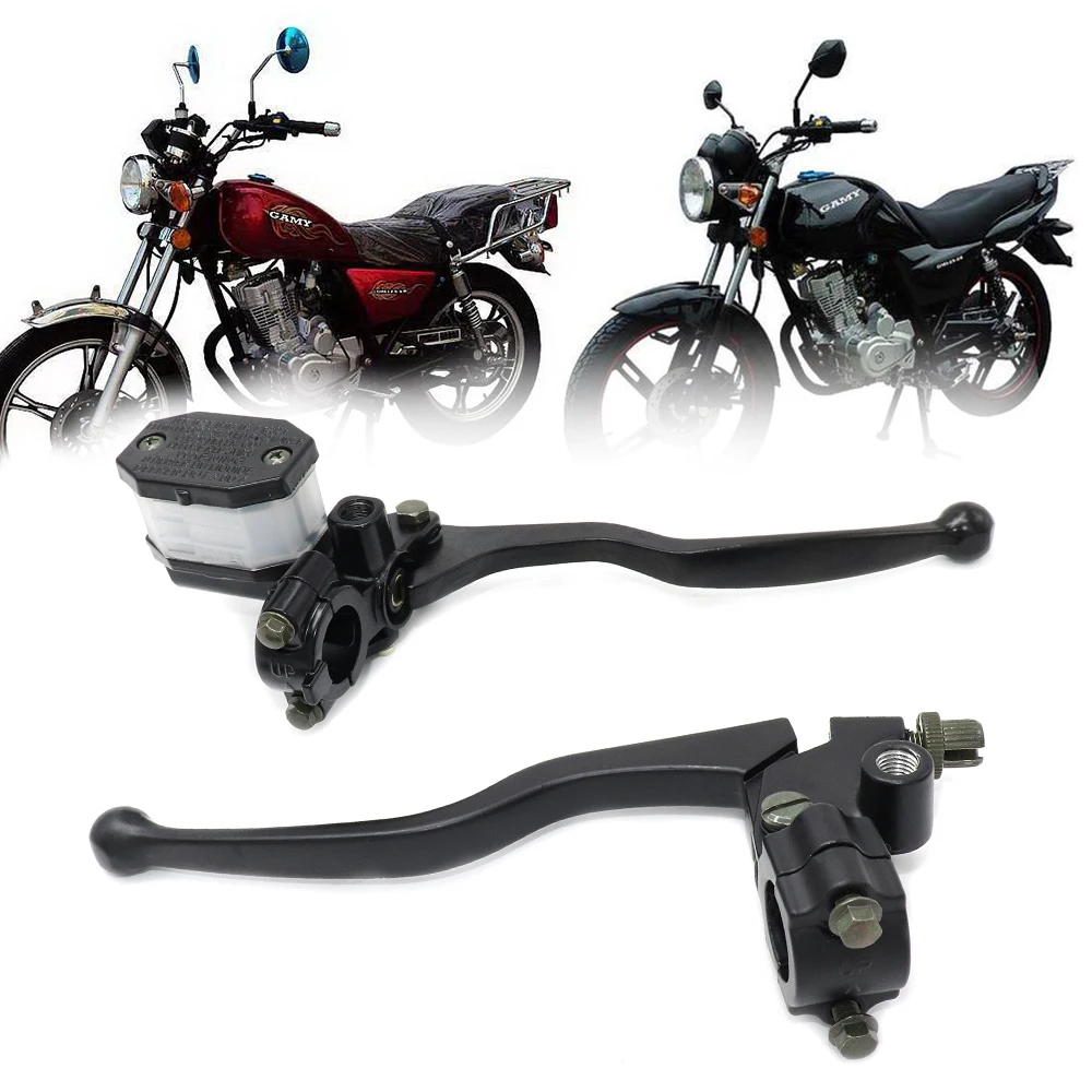 

CVO GN125 Motorcycle Universal Black Clutch Lever Brake Master Cylinder Motorcycle Hydraulic Brake Master Cylinder Handle Access
