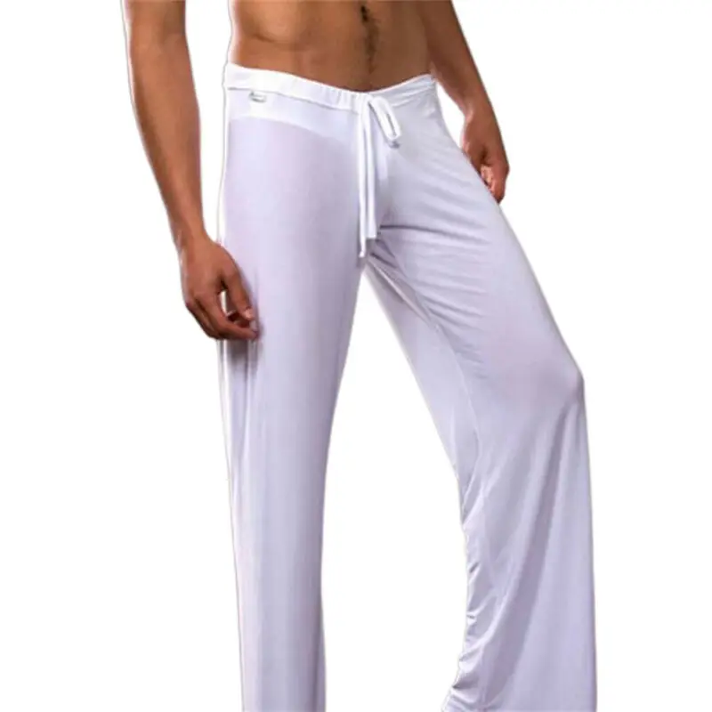 

Men's Plain Casual Loose Sport Gym Jogging Elastic Waist Long Pants Trouser