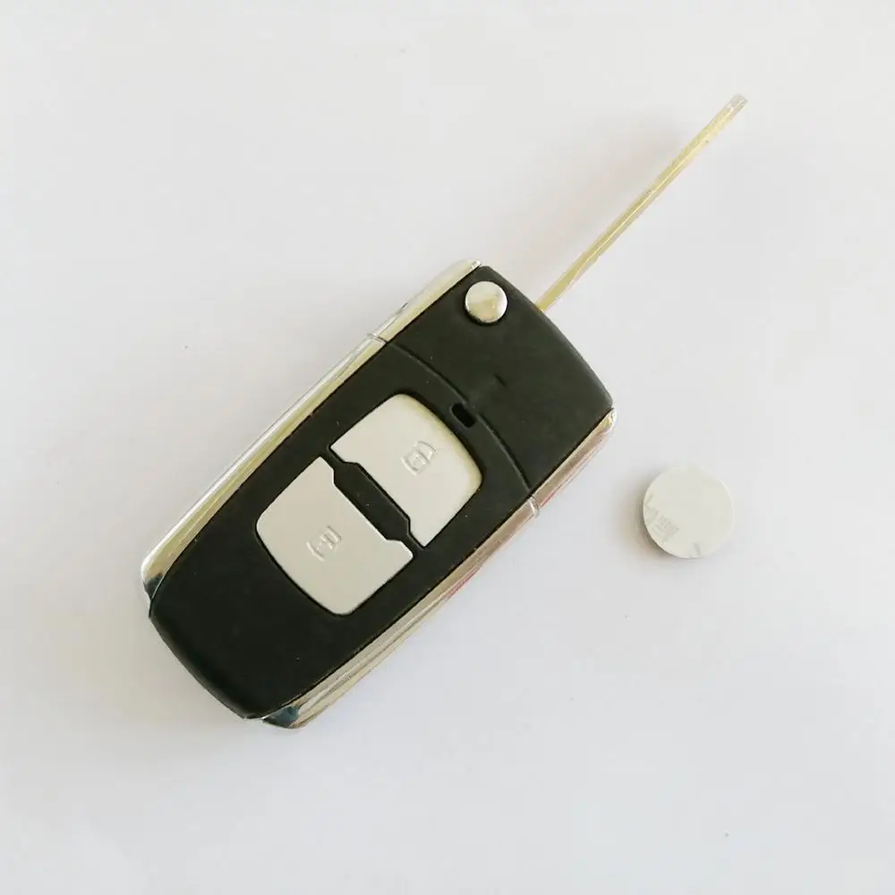 С логотипом 2 кнопки автомобильный модифицированный откидной складной пульт