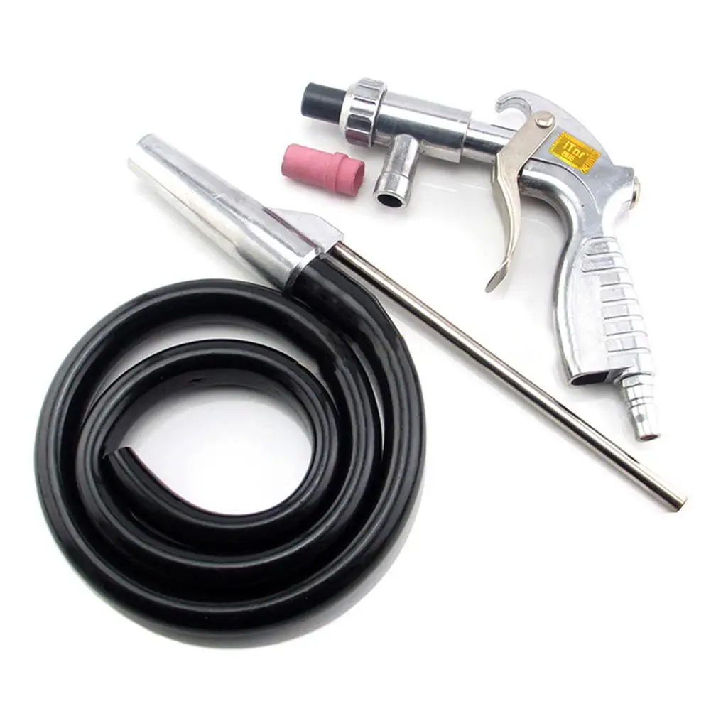 

Portable Air Sandblaster Large Nozzle Anti-rust Abrasive Sand Blasting Machine Kit