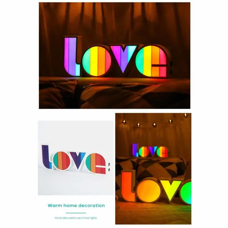 

Night Lights Creative led decorative light box proposal confession holiday arrangement LOVE gift light For Scene decoration