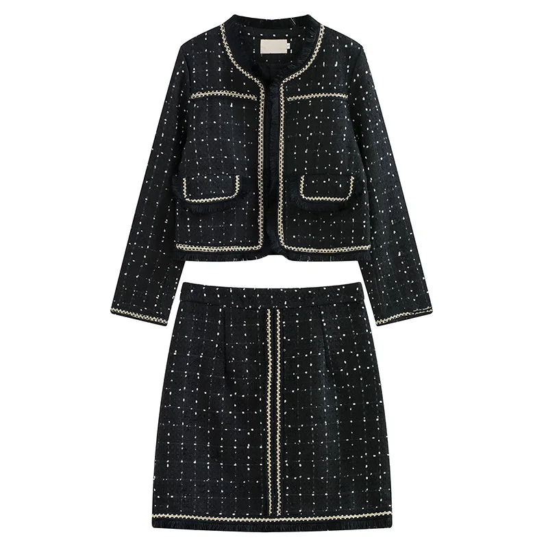 Офис леди 2 шт. наборы для ухода за кожей зимние костюмы спортивные из двух вещей