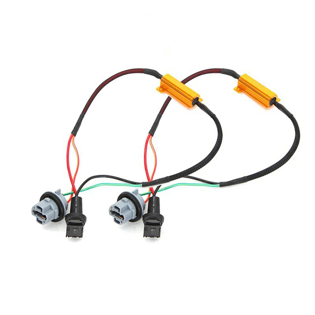 Набор из 2 светодиодных ламп нагрузочный резистор адаптер для фиксации фар