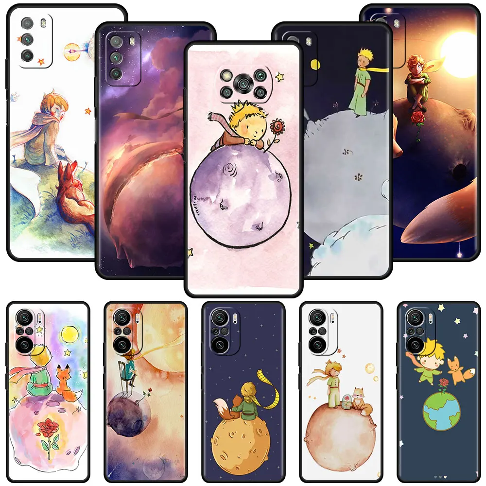 

Phone Cases for Xiaomi Redmi Note 9S 9 8 7 8T 10 Pro K40 9C 9A 7A 6A 8A 6 Soft Silicone Funda Cute Little Prince Cover