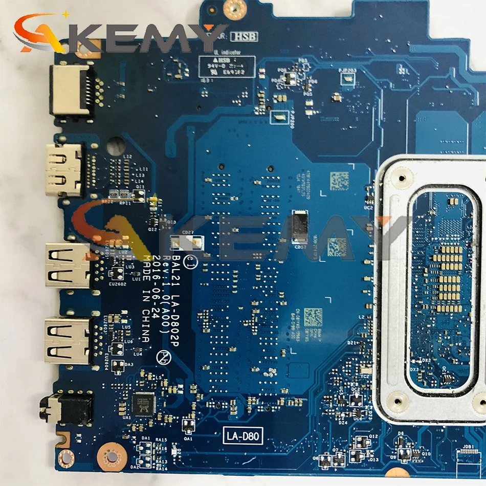CN-02R3V9 02R3V9 057K0H 57K0H для DELL 15 5567 17 5767 ноутбук материнская плата BAL21 LA-D802P W/ Core i3