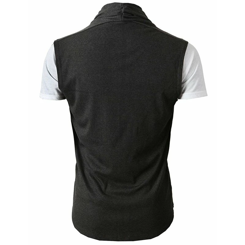 

New Men fashion Cardigan Sleeveless Jacket Coat Shawl Waistcoat Vest Top drop ship Hot Selling Promotion clothes