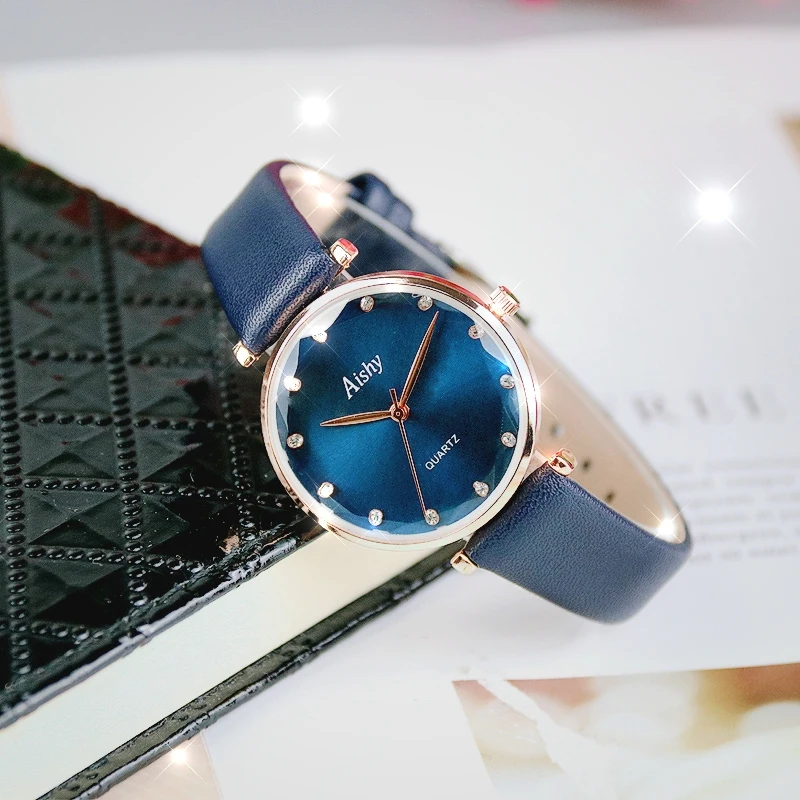 

Fashion Ladies Watches Leather Band Women Quartz Watch Casul Diamond Watches For Ladies gift Hot sale