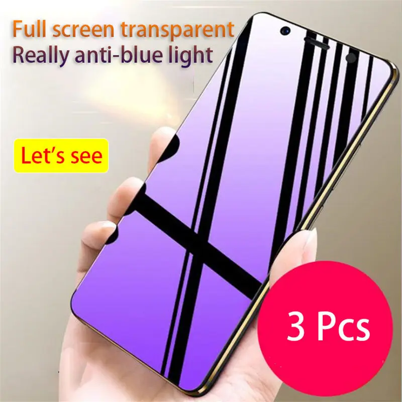 

For iphone12 Pro full screen purple light tempered film Apple 5S 6 7 8 SE protective glass11xs max all-inclusive protective film