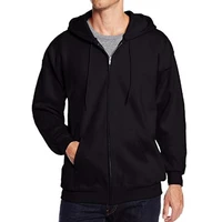 men sweatshirt hooded long sleeve men jacket drawstring zipper closure solid color casual sweatshirt male clothing for daily
